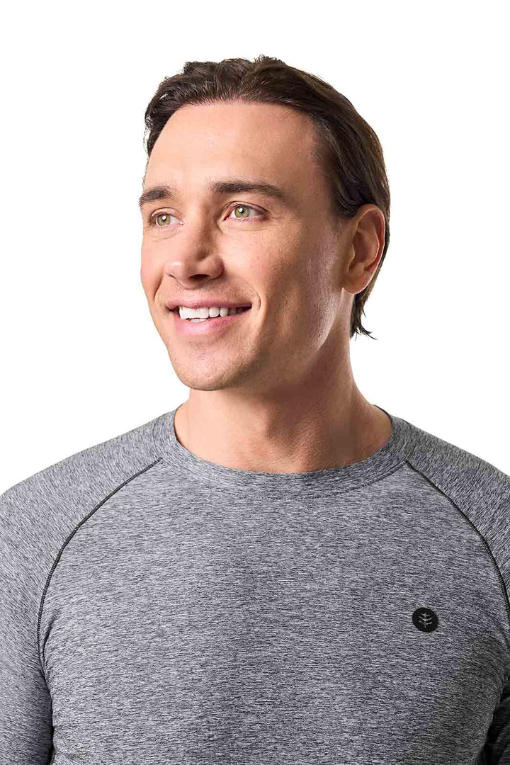 Men's Performance Long Sleeve Sun Shirt | Charcoal Heather position-5