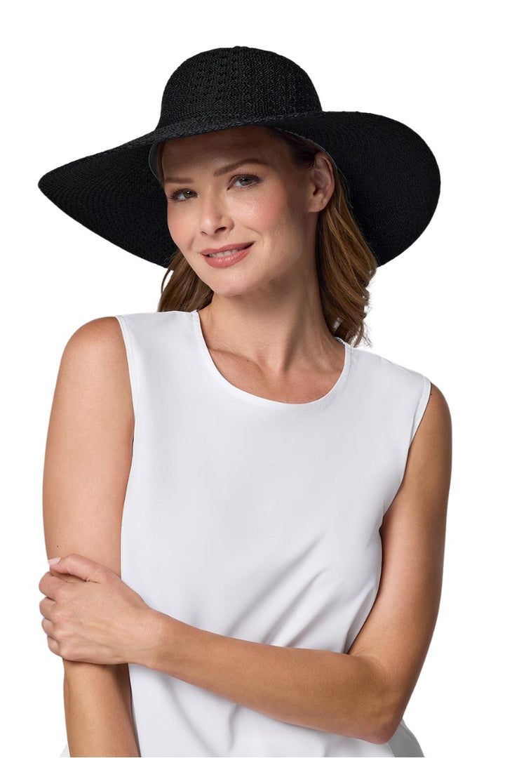 Women's Packable Sun Hat | Black position-7