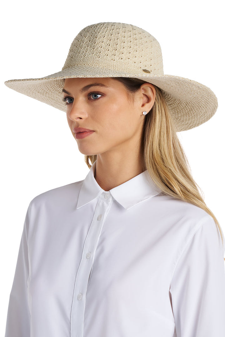 Women's Packable Sun Hat | Natural position-4