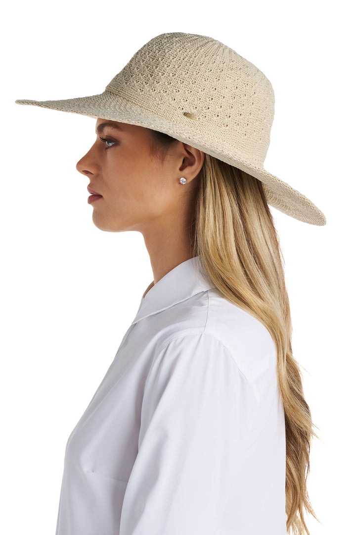 Women's Packable Sun Hat | Natural position-5