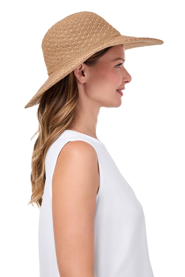 Women's Packable Sun Hat | Tan position-7