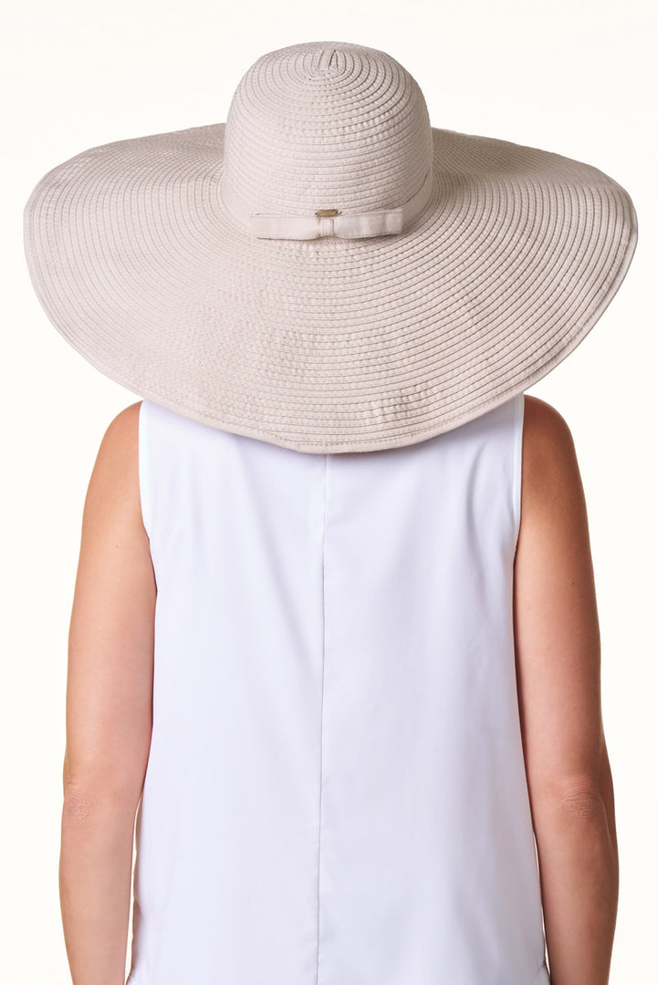 Women's Ultra Wide Sun Hat | Tan position-7