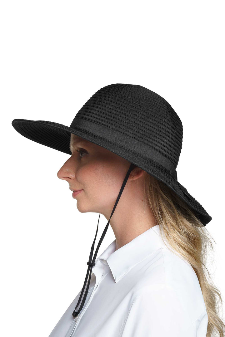 Women's Lightweight Travel Hat | Black position-3