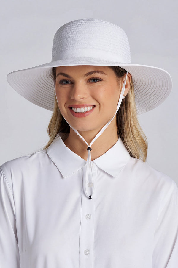 Shelly Lightweight Shapeable Travel Hat | White