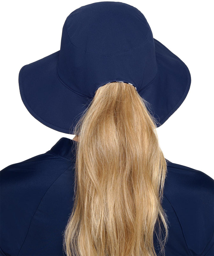 Women's Reversible Hat | White/Navy Stripe position-5