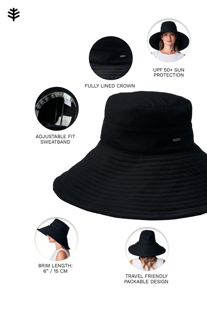 Women's Beach Hat | Black position-5