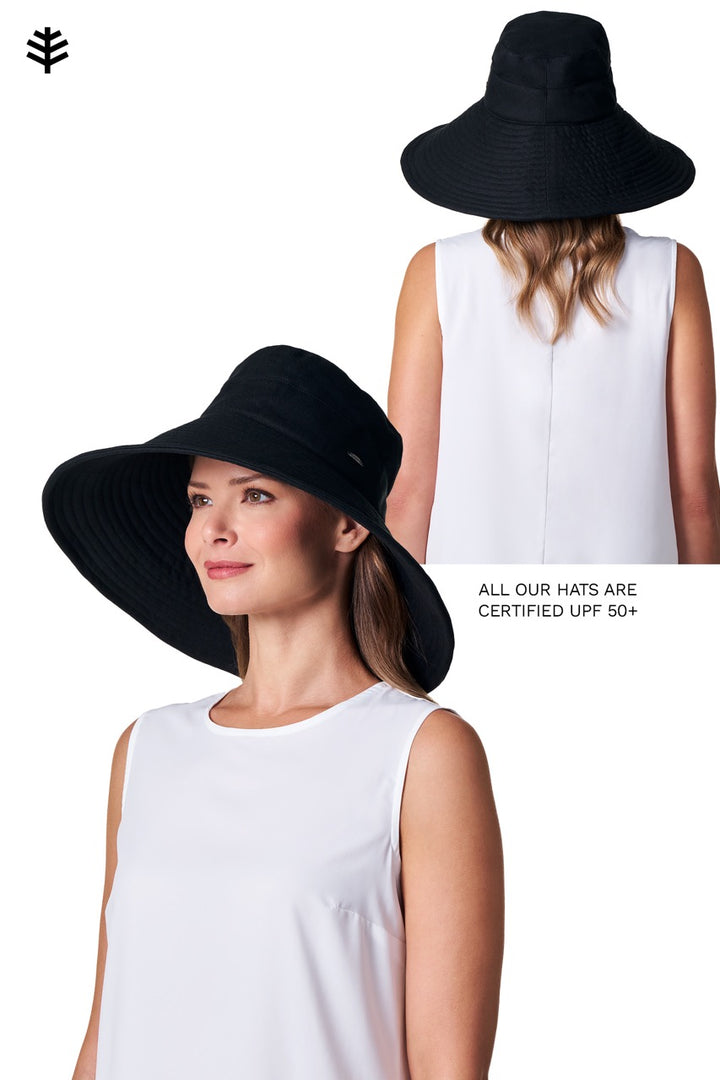 Women's Beach Hat | Black position-7