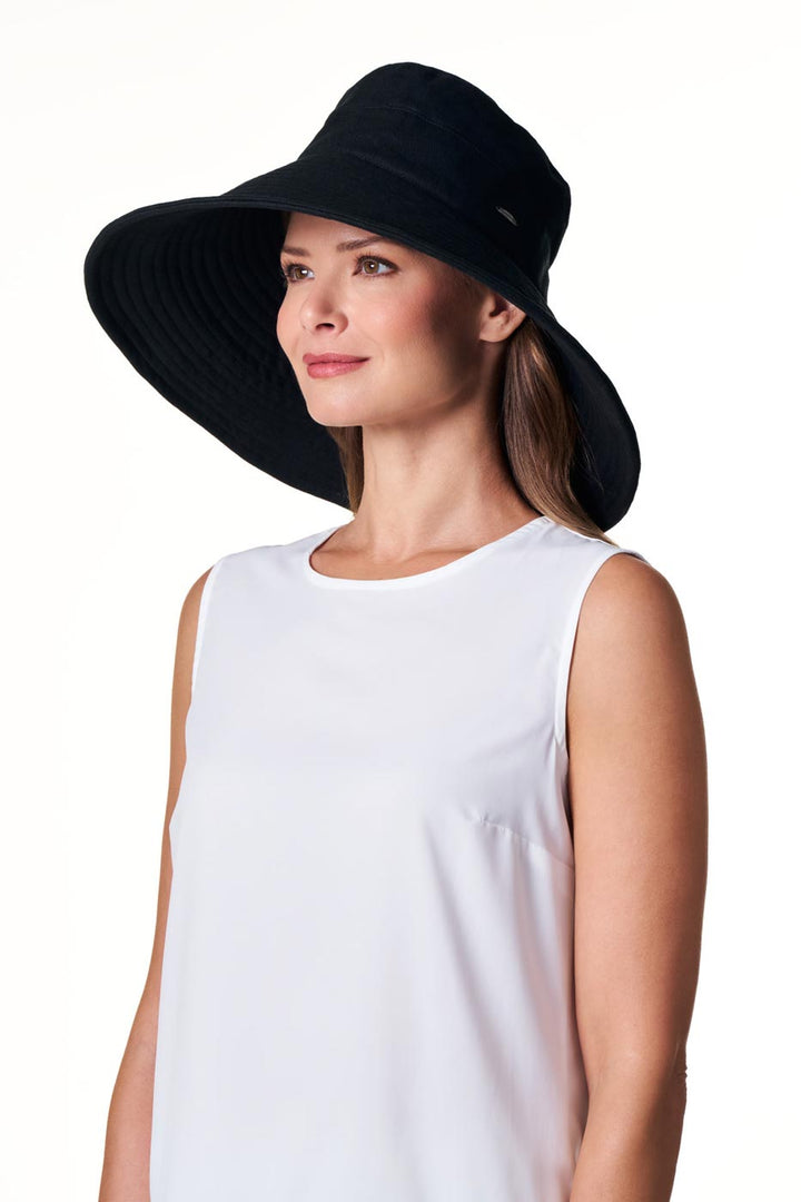 Women's Beach Hat | Black position-8