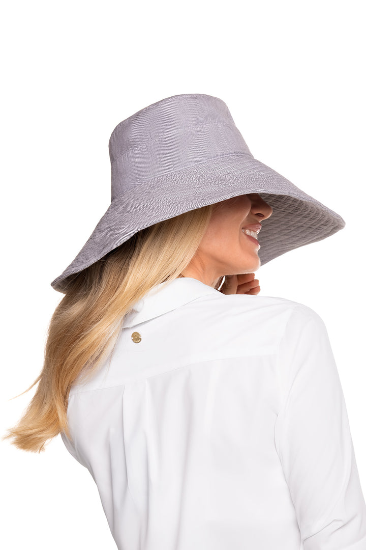 Women's Beach Hat | Black/White position-3