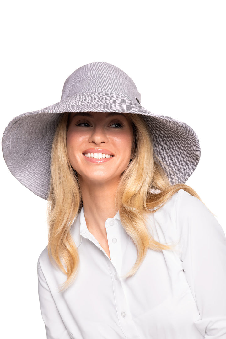 Women's Beach Hat | Black/White position-4