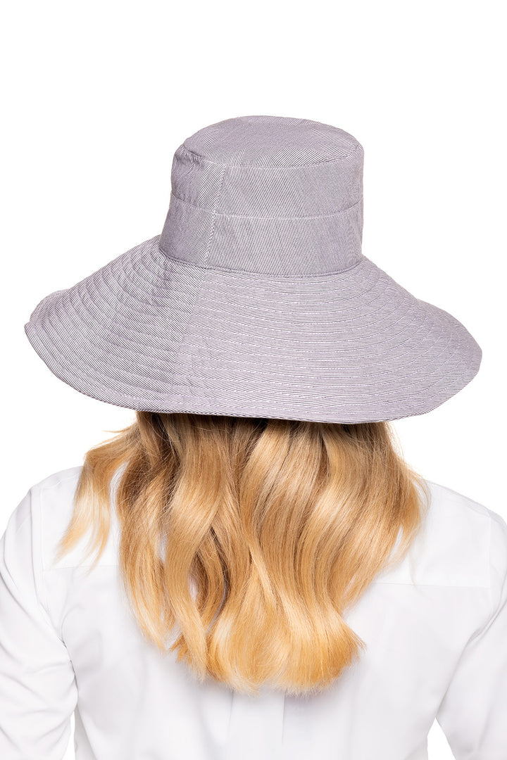 Women's Beach Hat | Black/White position-2