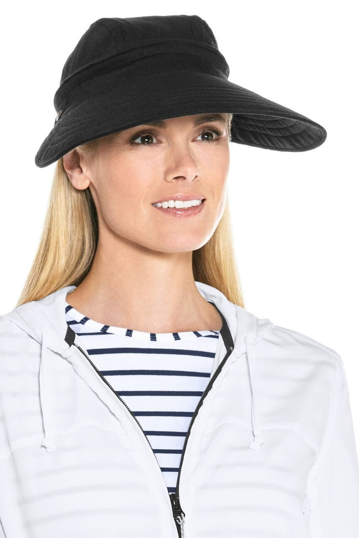 Women's Zip-Off Visor | Black position-2