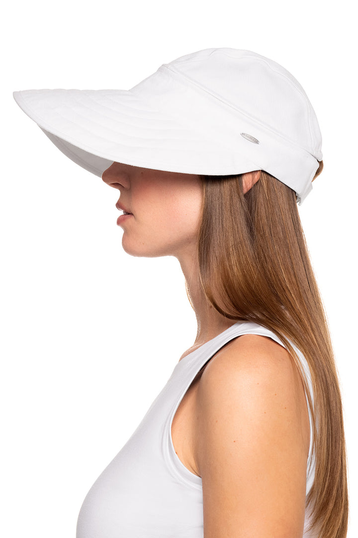 Women's Zip-Off Visor | White position-4