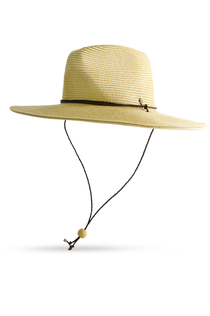 Wide Brim Braided Sun Hat | Natural position-2