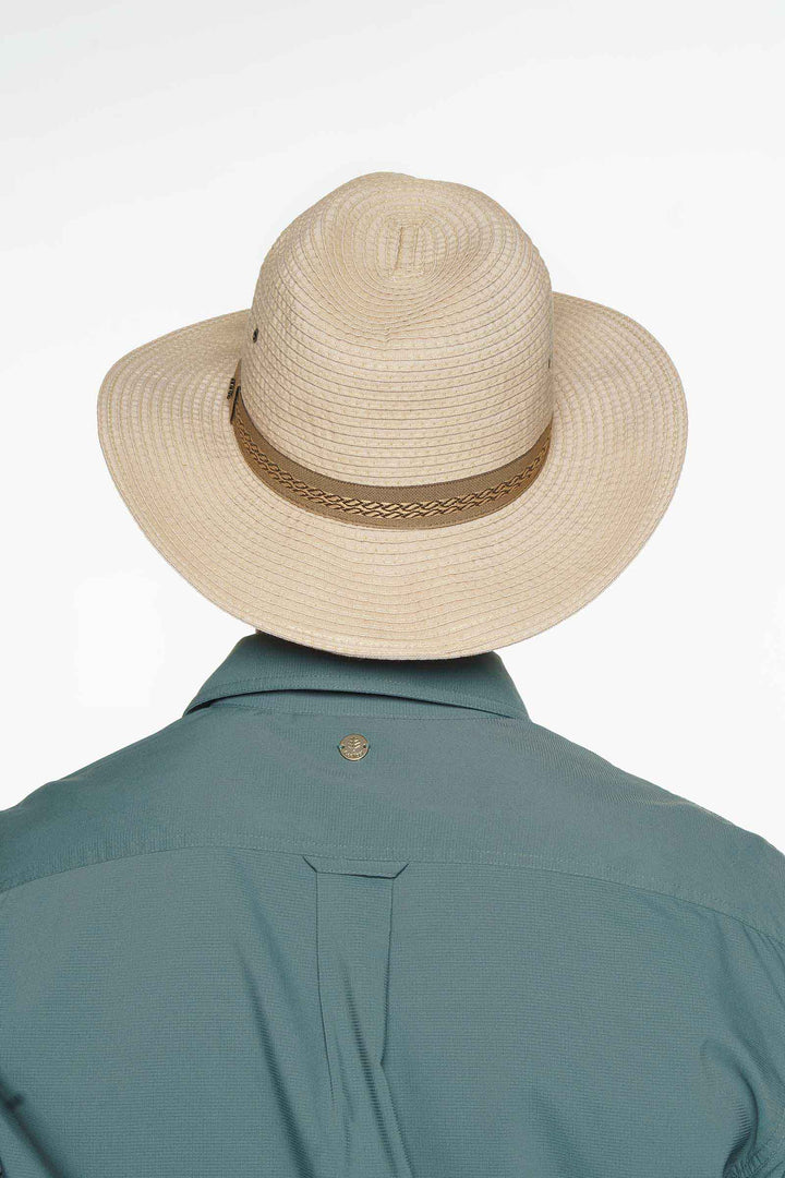 Men's Packable Fedora | Khaki position-4