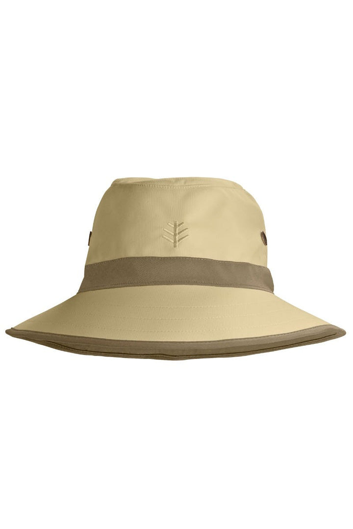 Wide Brim Golf Hat | Tan/Khaki position-3