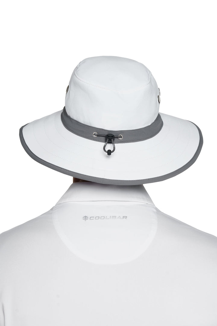 Wide Brim Golf Hat | White/Carbon position-3