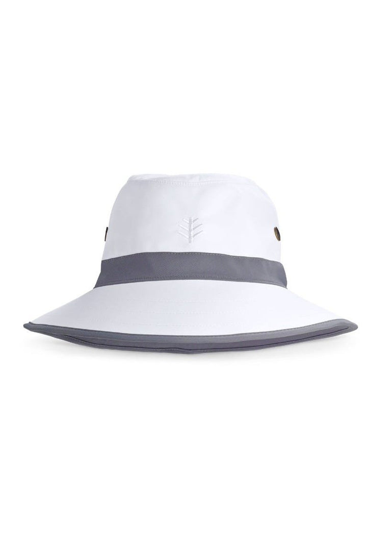Wide Brim Golf Hat | White/Carbon position-4