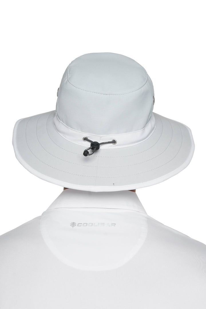 Wide Brim Golf Hat | Silver/White position-6