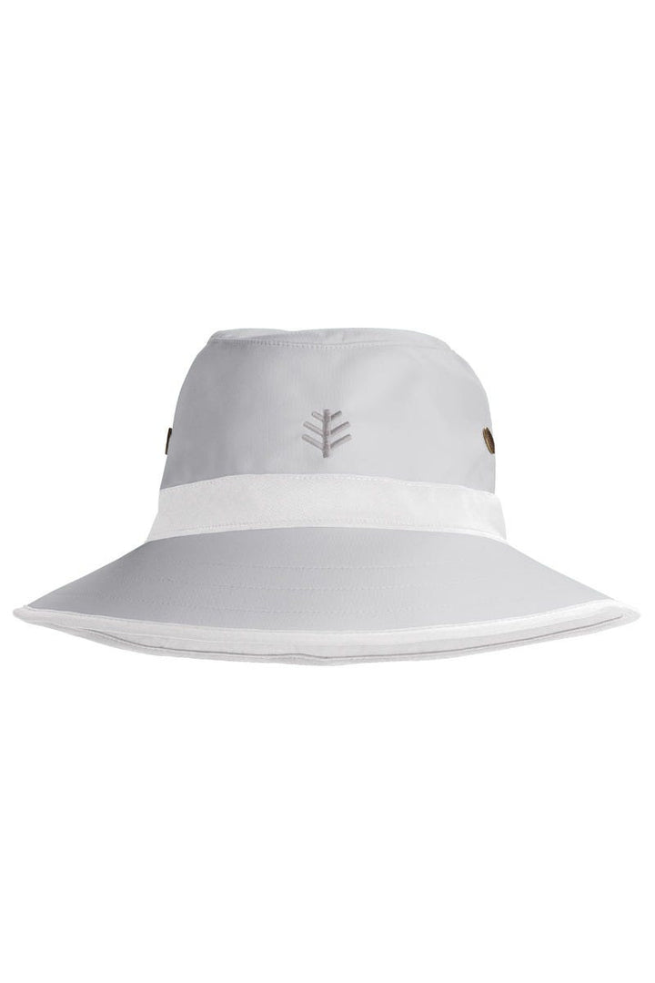 Wide Brim Golf Hat | Silver/White position-3