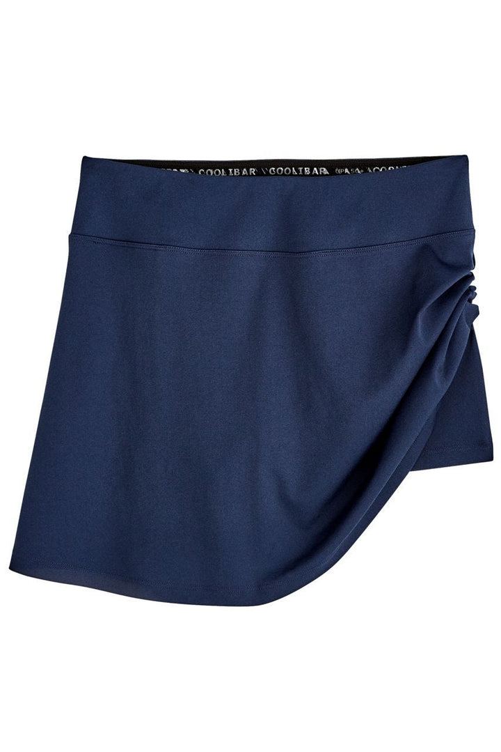 Women's High-Waist Swim Skort | Navy position-8