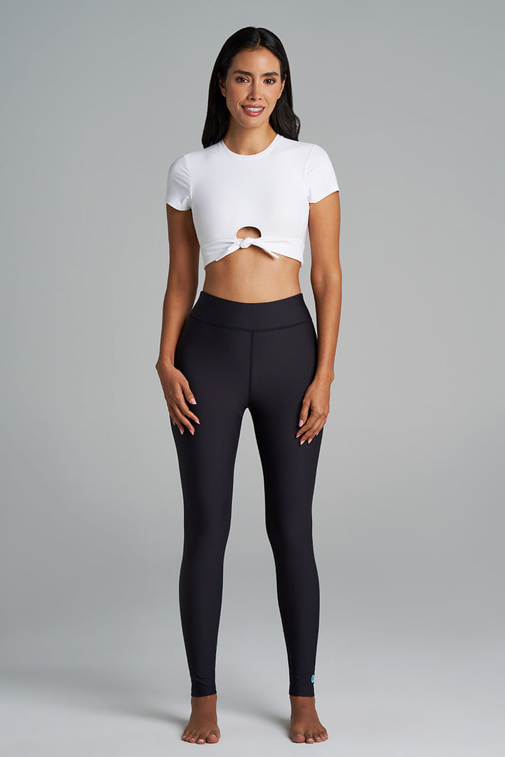 Women's Swim Tights | Black position-2