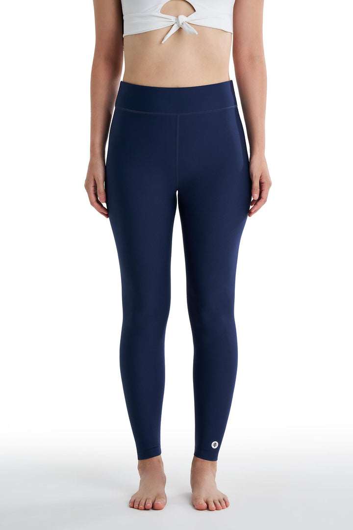 Women's Swim Tights | Navy position-12