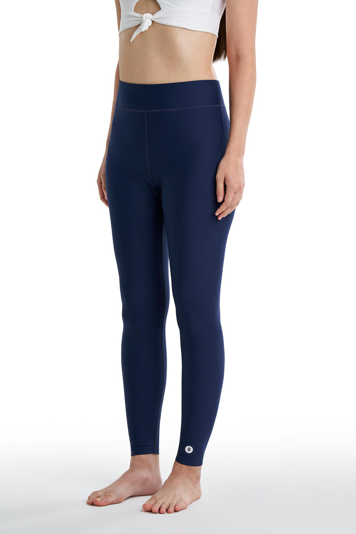 Women's Swim Tights | Navy position-5