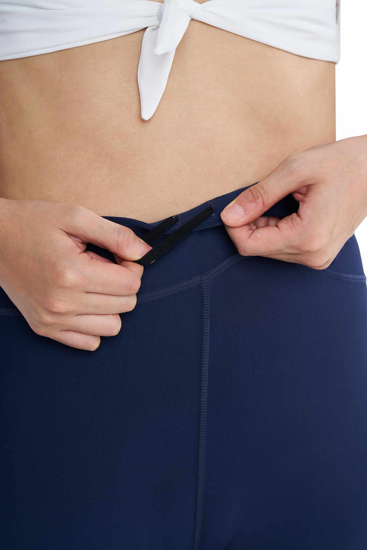 Women's Swim Tights | Navy position-2