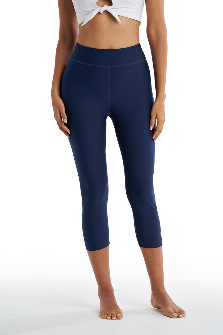 Women's Swim Capris | Navy position-6