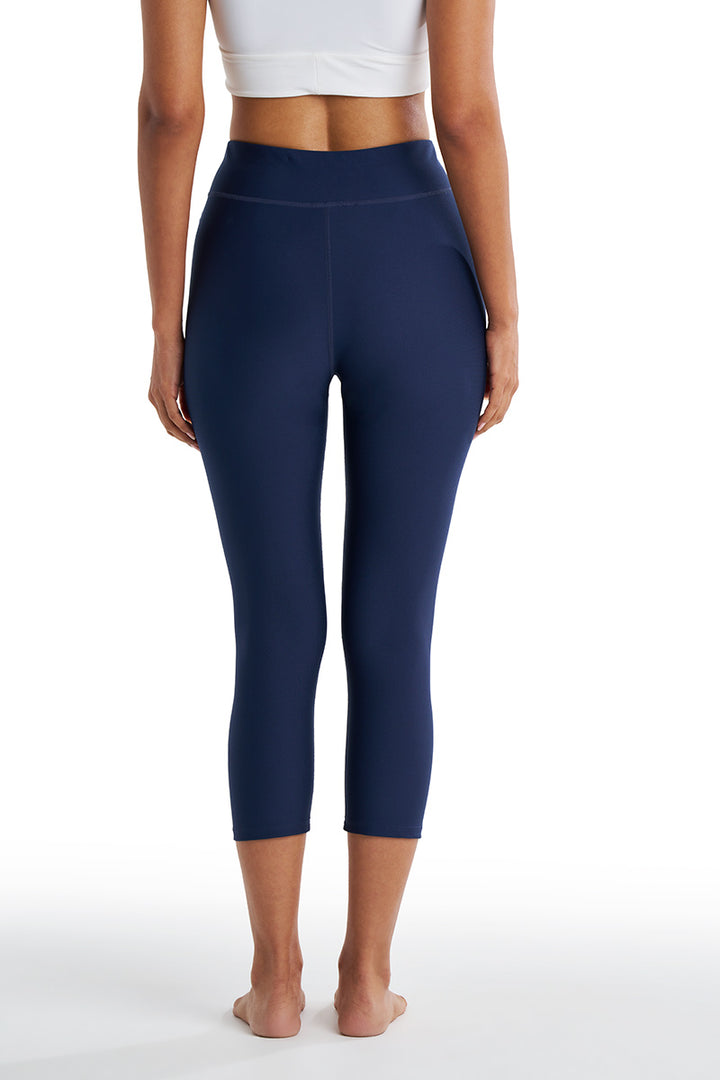 Women's Swim Capris | Navy position-8