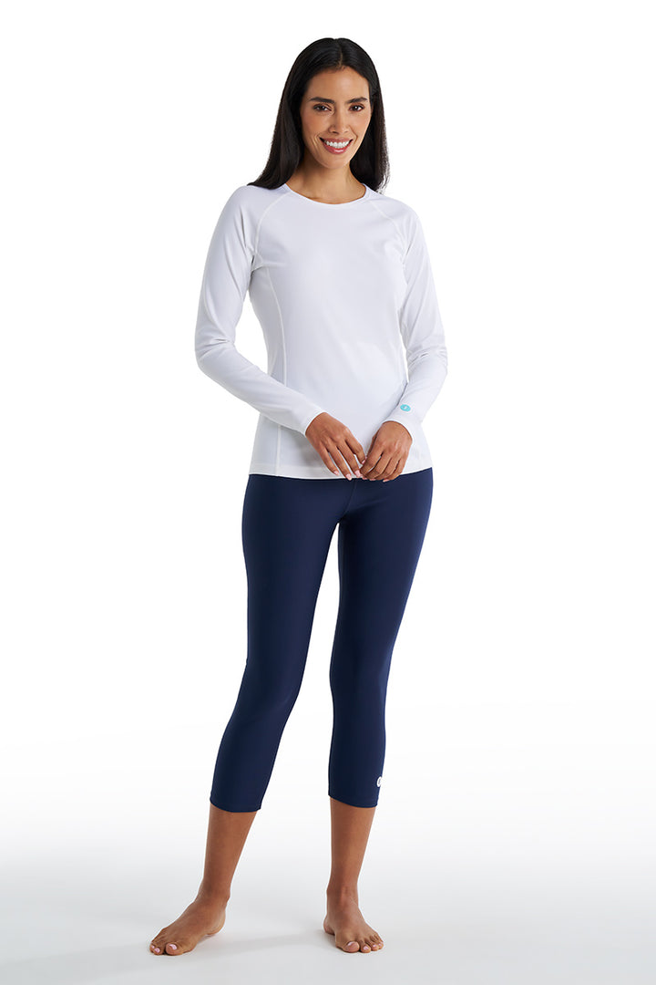 Women's Swim Capris | Navy position-9