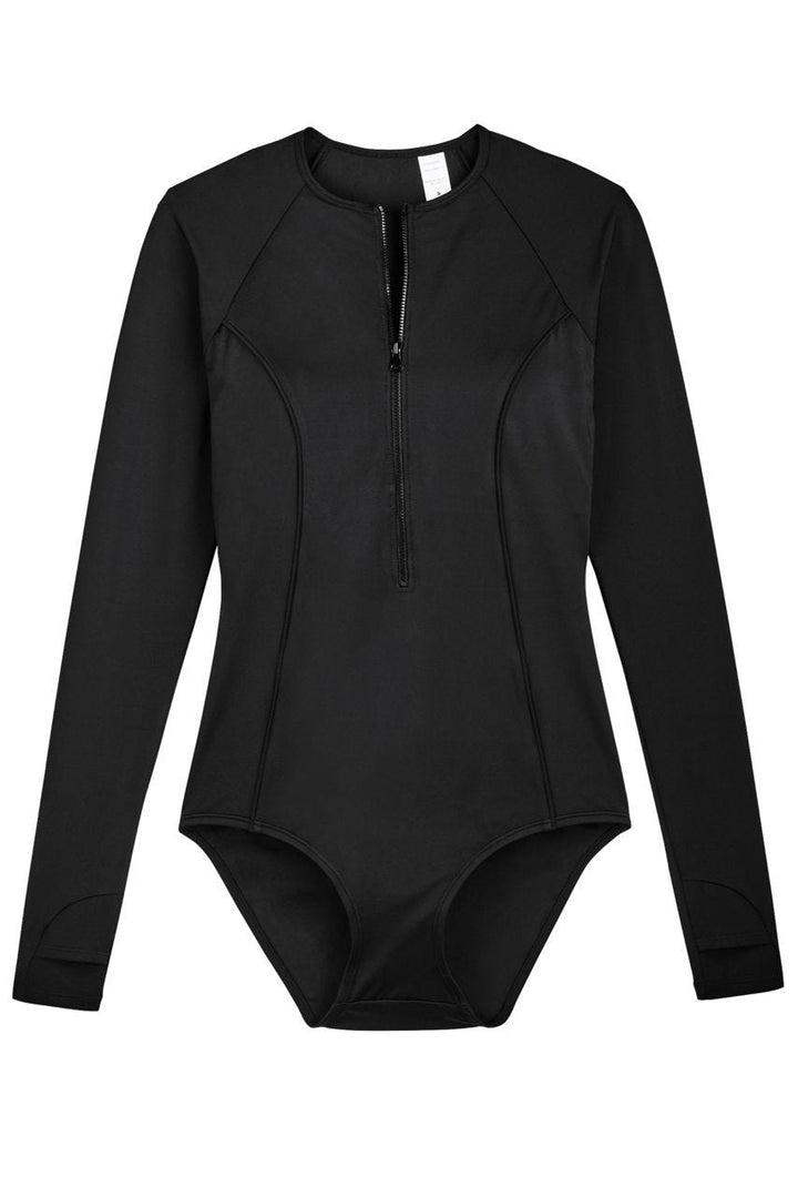 Long Sleeve Swimsuit | Black position-8