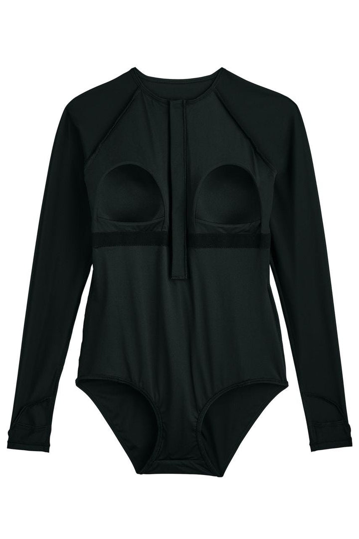 Long Sleeve Swimsuit | Black position-7