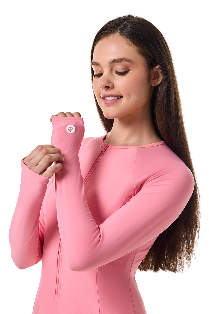 Long Sleeve Swimsuit | Flamingo Pink position-6