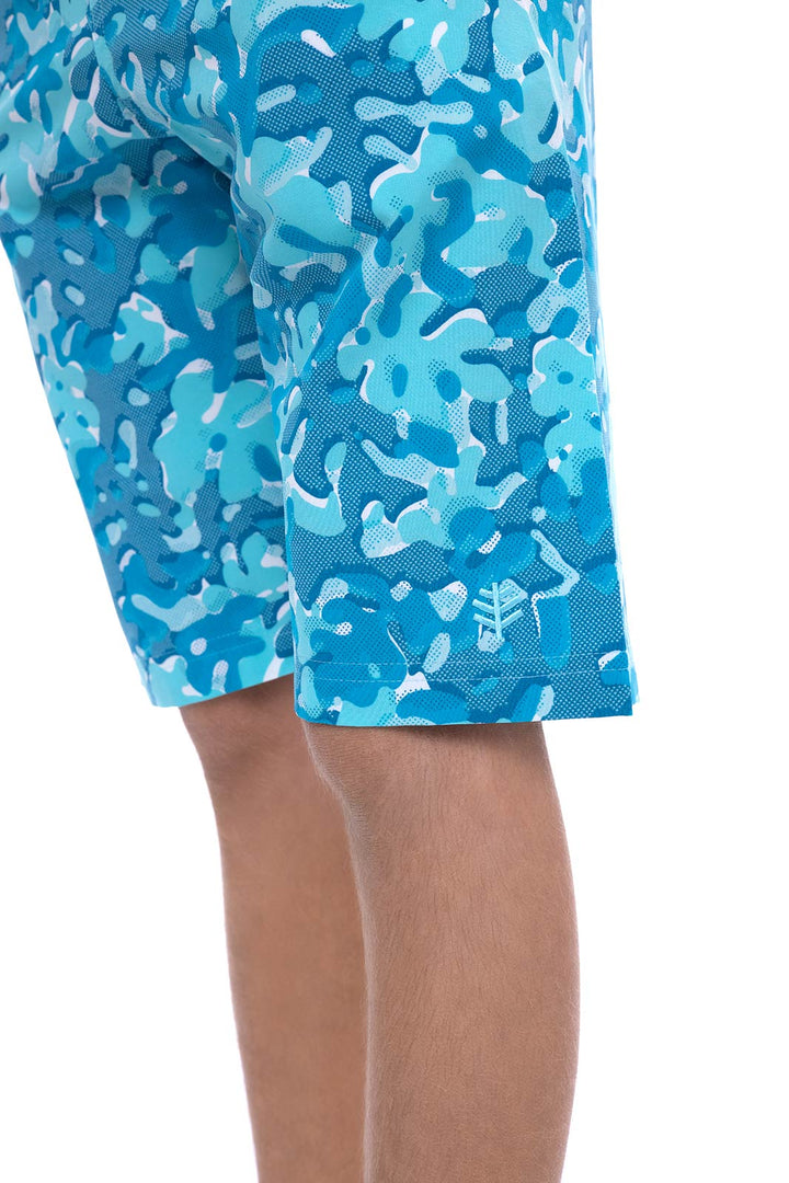 Boys' Swim Trunks | Aruba Blue Sea Camo position-6