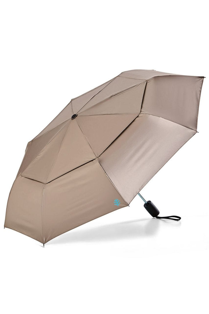 Travel Umbrella | Gold/Aqua Metallic position-1