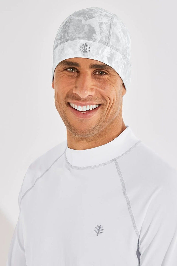 Unisex Sun Cap | Grey Water Print position-1