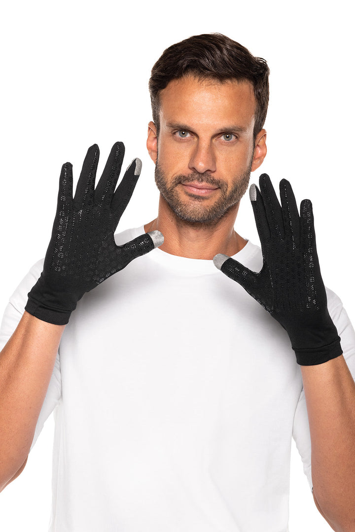 Full Finger UV Sun Gloves  | Black position-3