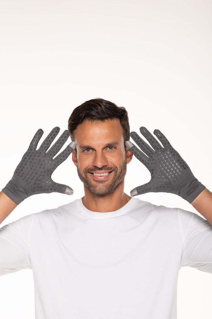 Full Finger UV Sun Gloves  | Charcoal position-3