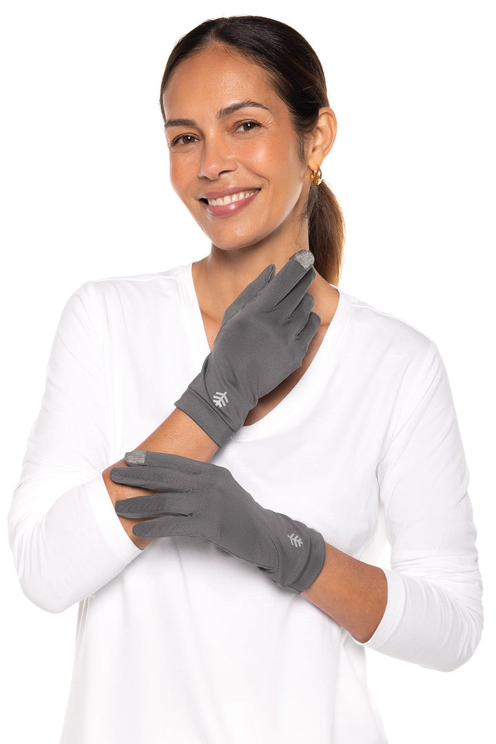 Full Finger UV Sun Gloves  | Charcoal position-6