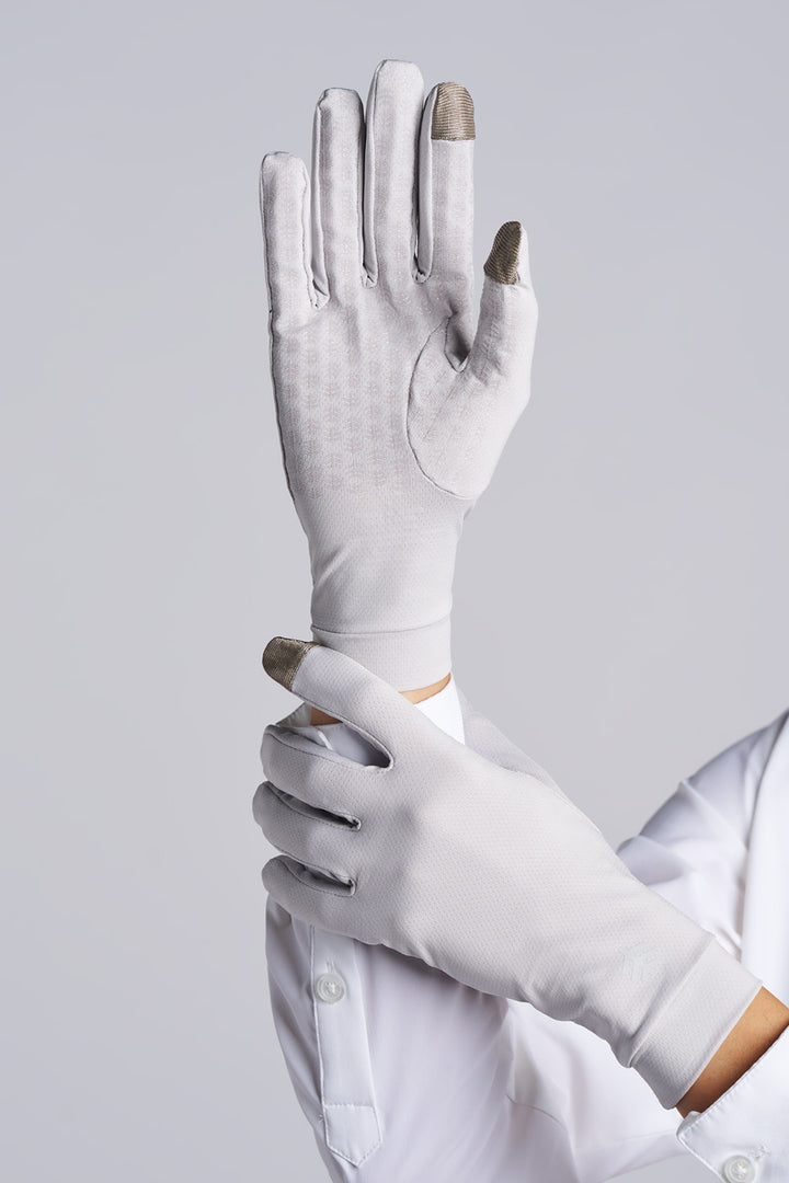 Full Finger UV Sun Gloves | Sleek Grey position-2