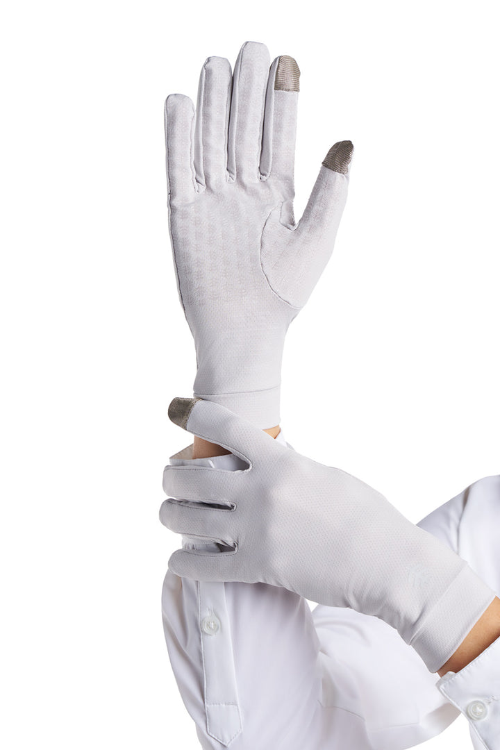 Full Finger UV Sun Gloves | Sleek Grey position-4