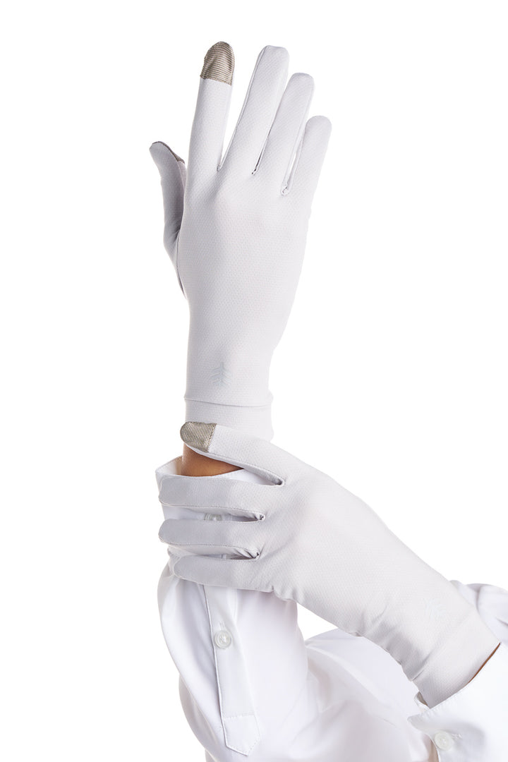 Full Finger UV Sun Gloves | Sleek Grey position-5