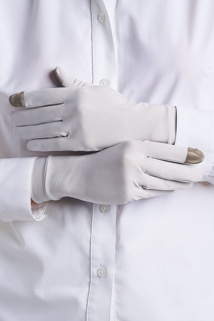 Full Finger UV Sun Gloves | Sleek Grey position-6