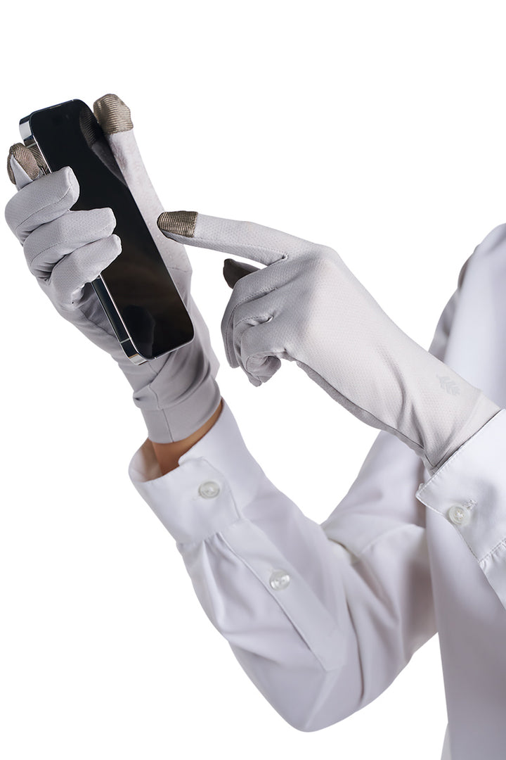 Full Finger UV Sun Gloves | Sleek Grey position-7
