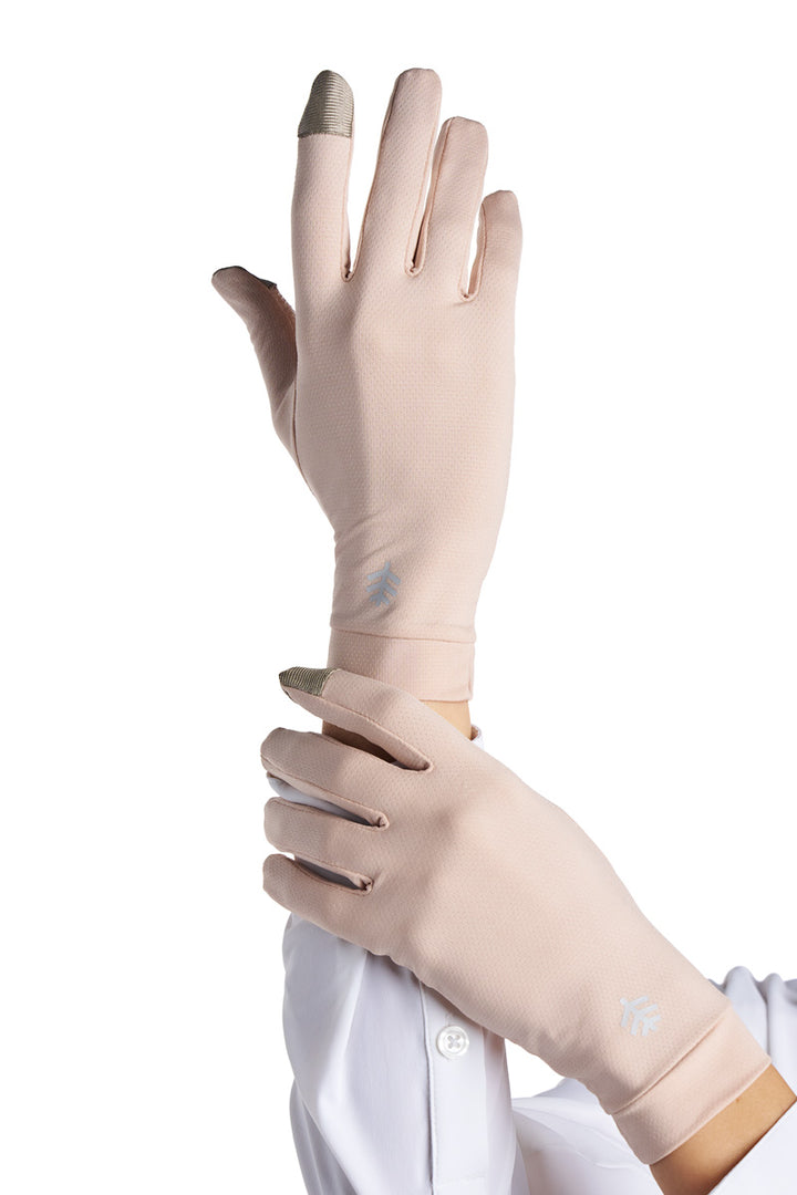 Full Finger UV Sun Gloves  | Beige position-6