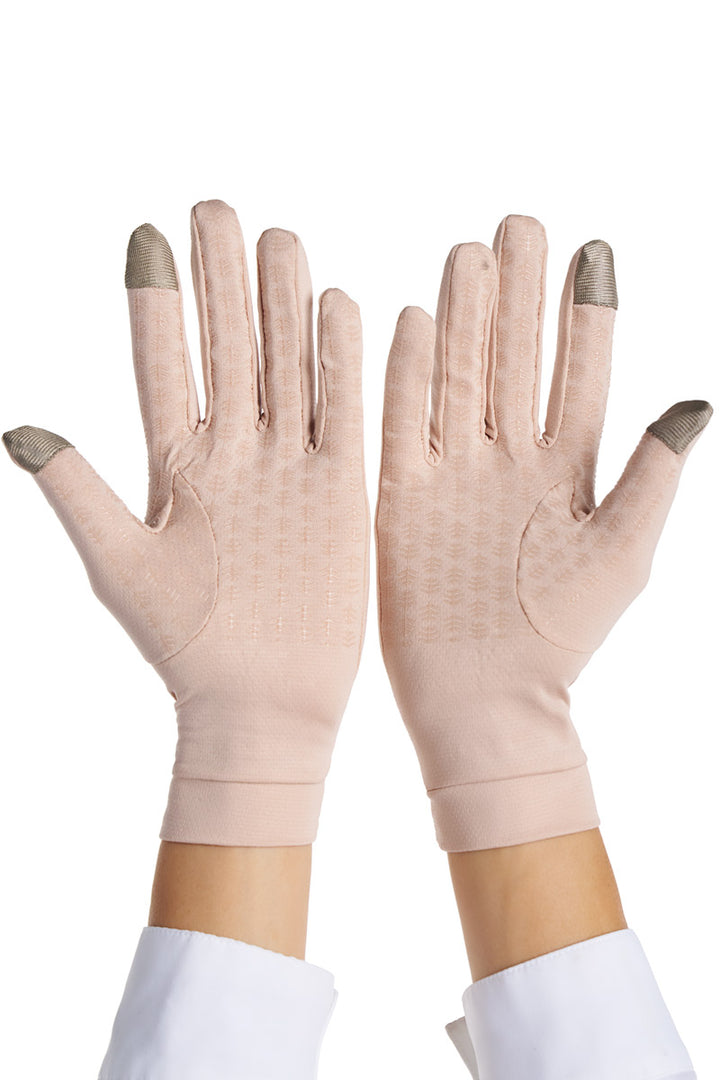 Full Finger UV Sun Gloves  | Beige position-8