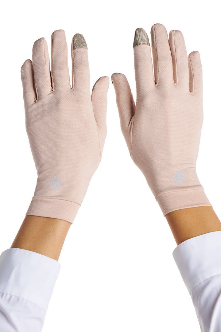 Full Finger UV Sun Gloves  | Beige position-9