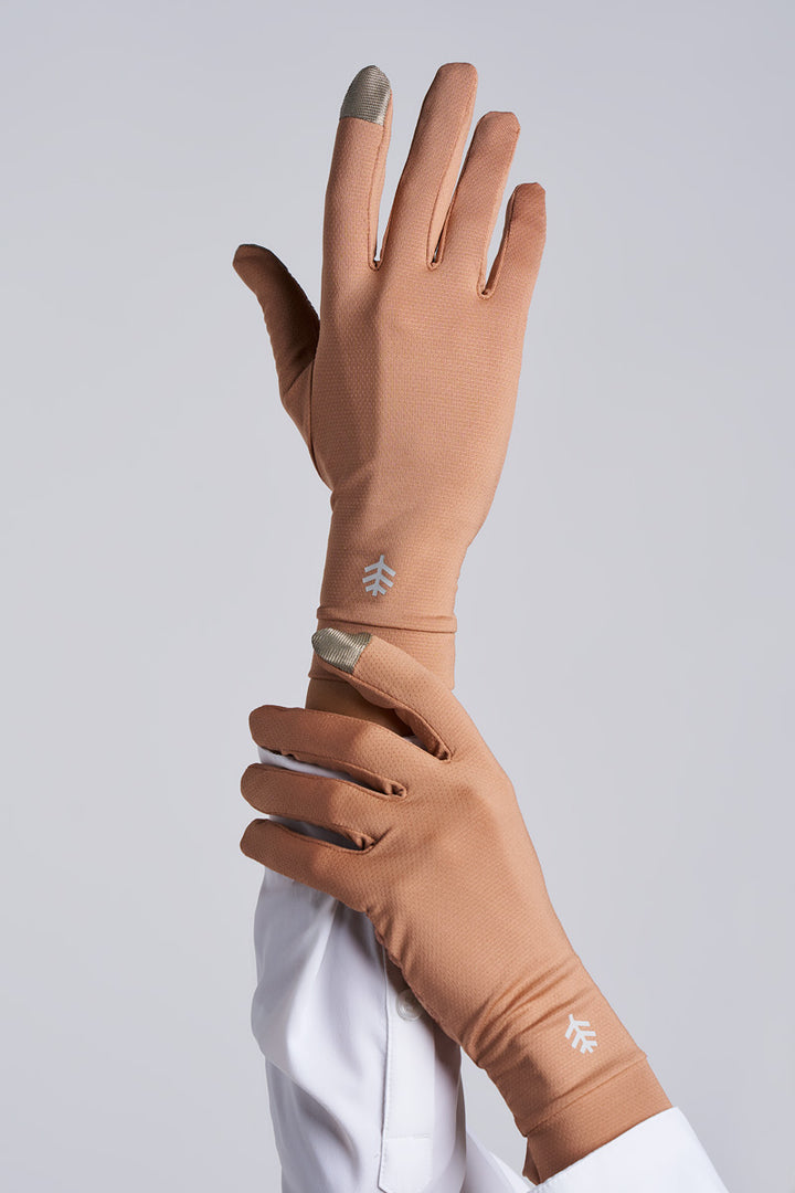 Full Finger UV Sun Gloves  | Antique Tea position-1